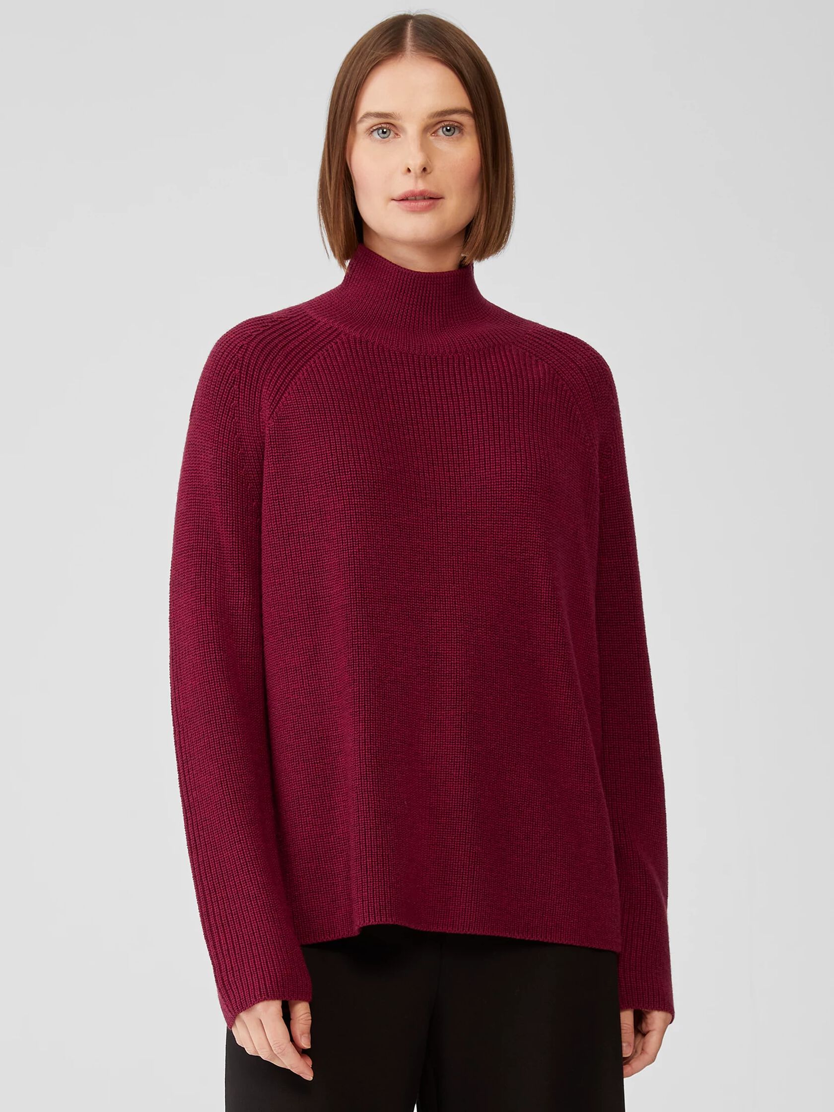 Merino Turtleneck Top in Responsible Wool