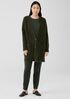 Mohair Plush Melange V-Neck Cardigan