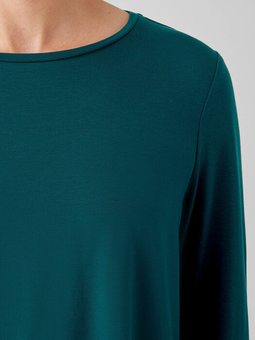 Fine Jersey Crew Neck Top