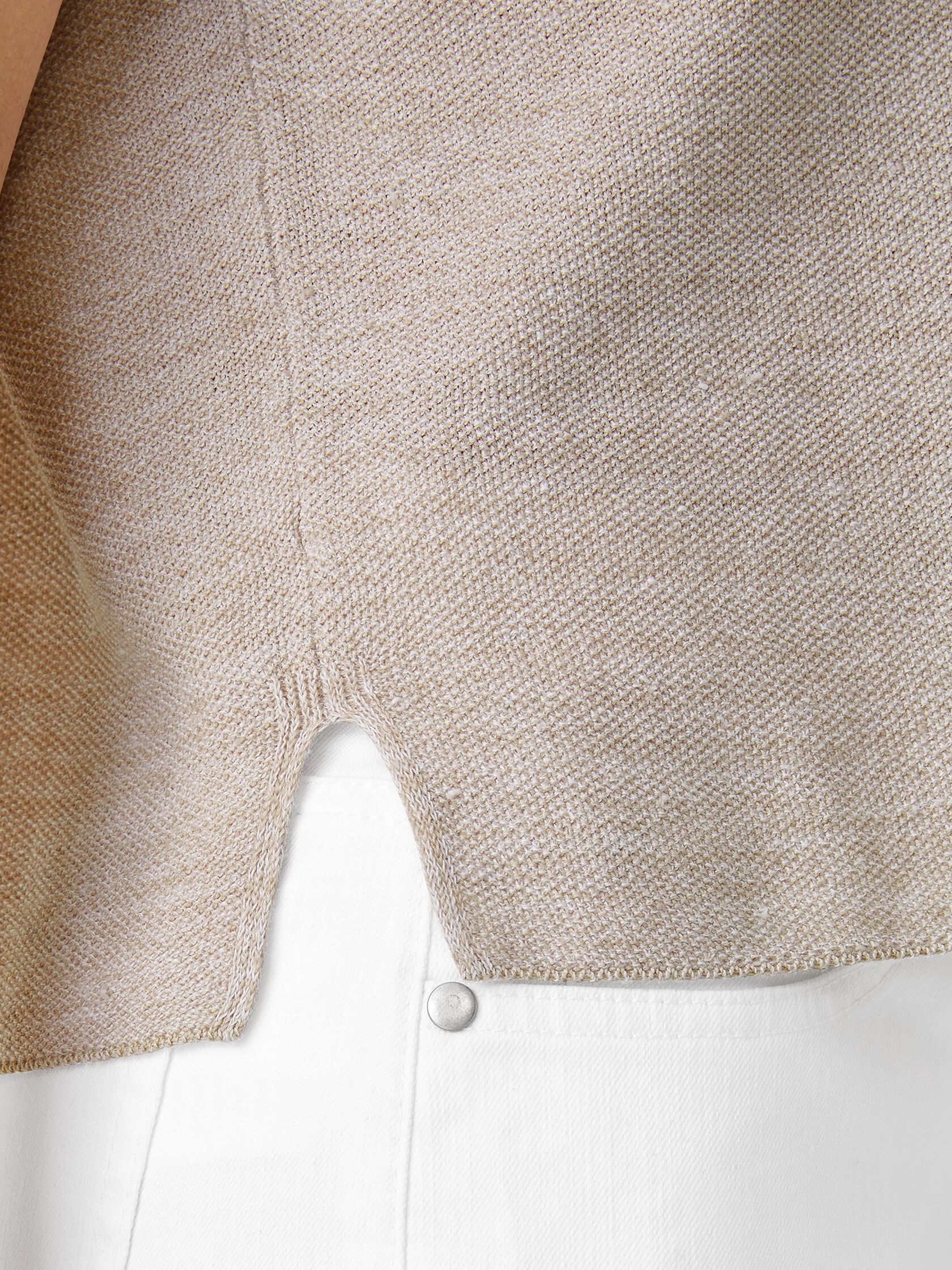 Organic Linen Cotton Seed Square Top