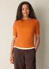Organic Cotton Stretch Rib Crew Neck Tee