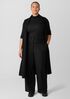 Washable Flex Ponte Wide Trouser Pant