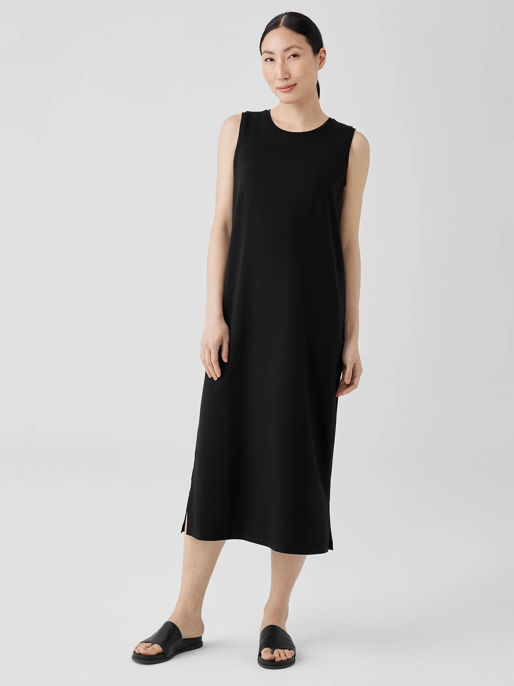 Stretch Jersey Knit Tank Dress | EILEEN FISHER