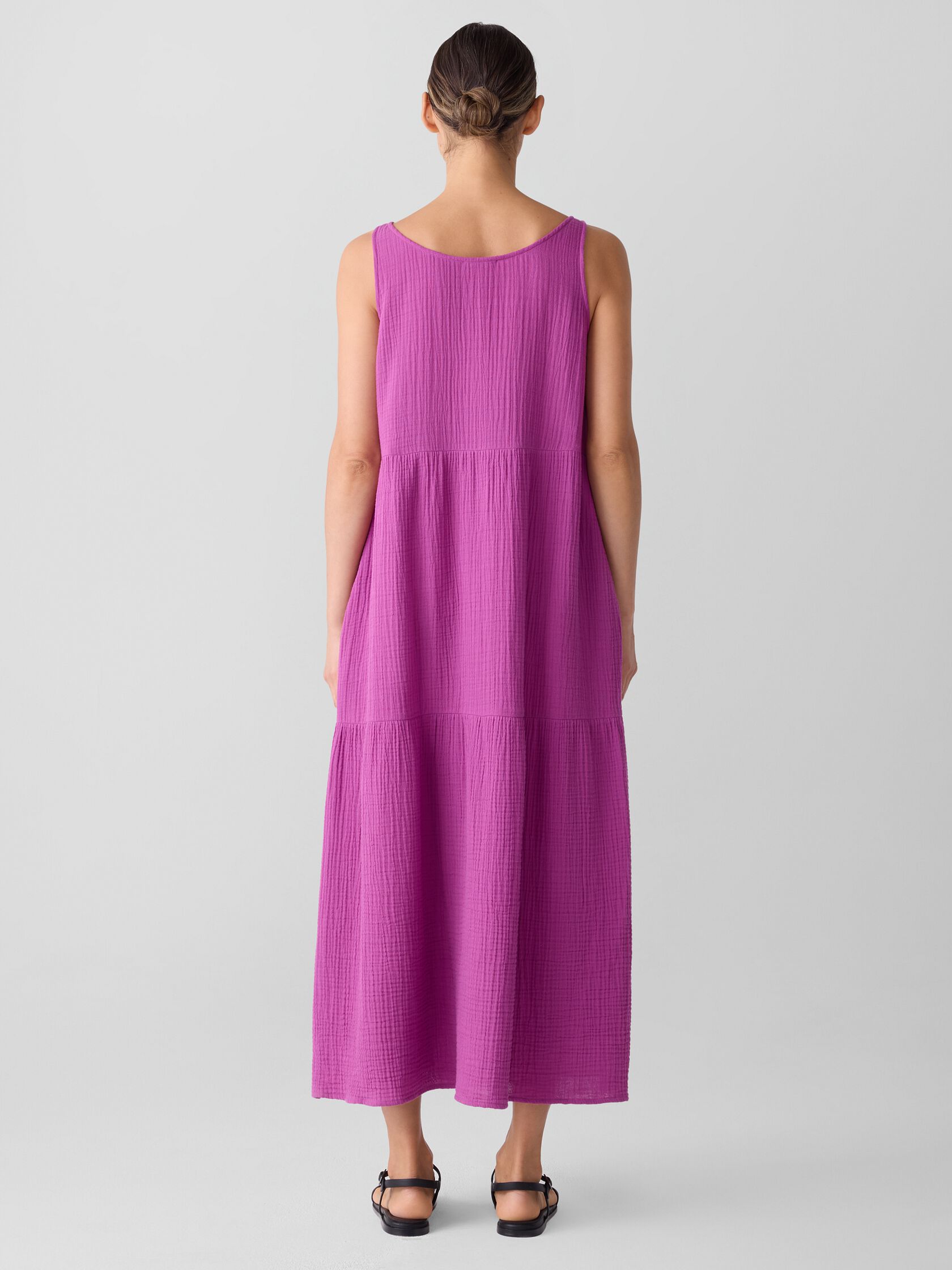 Organic Cotton Lofty Gauze Tiered Dress
