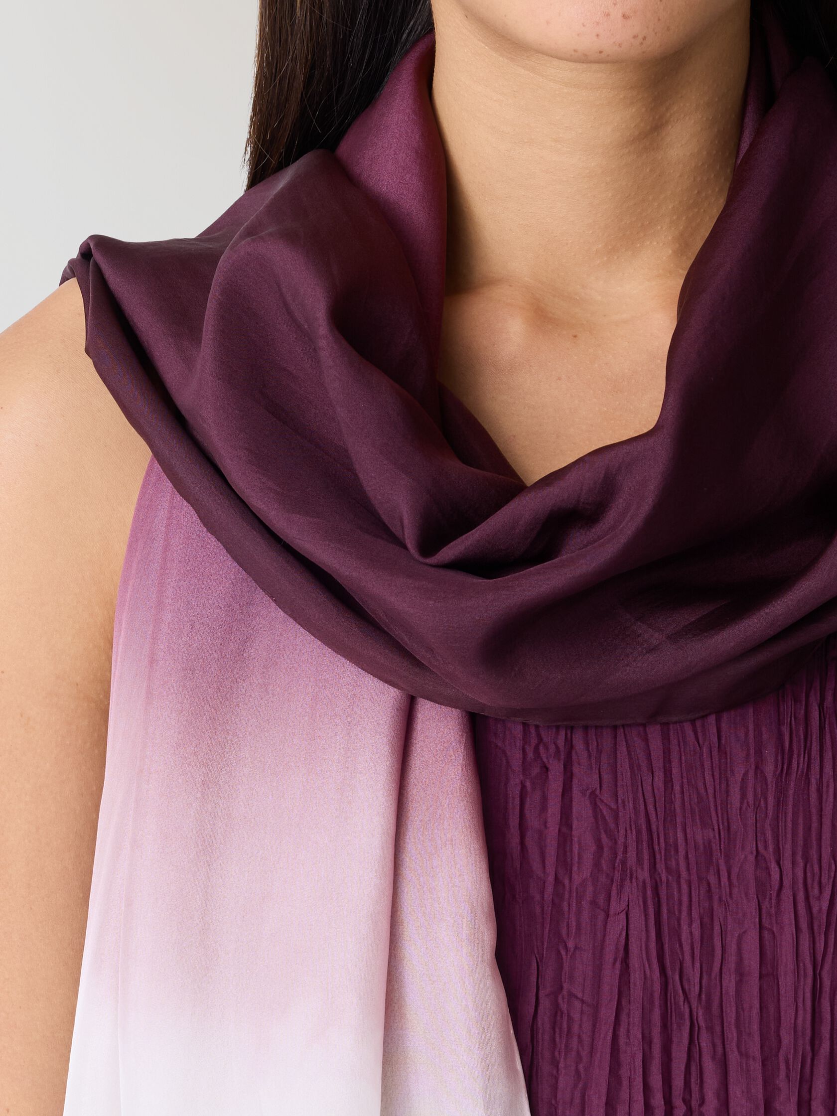 Hand-Dyed Silk Scarf
