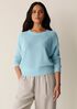 Organic Linen Cotton Wedge Sweater