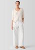 Peruvian Organic Cotton Cord Jersey V-Neck Top