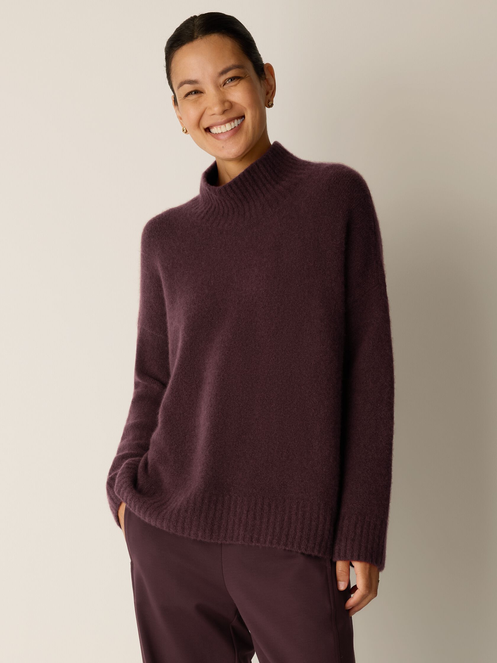 Cashmere Silk Bliss Turtleneck Top
