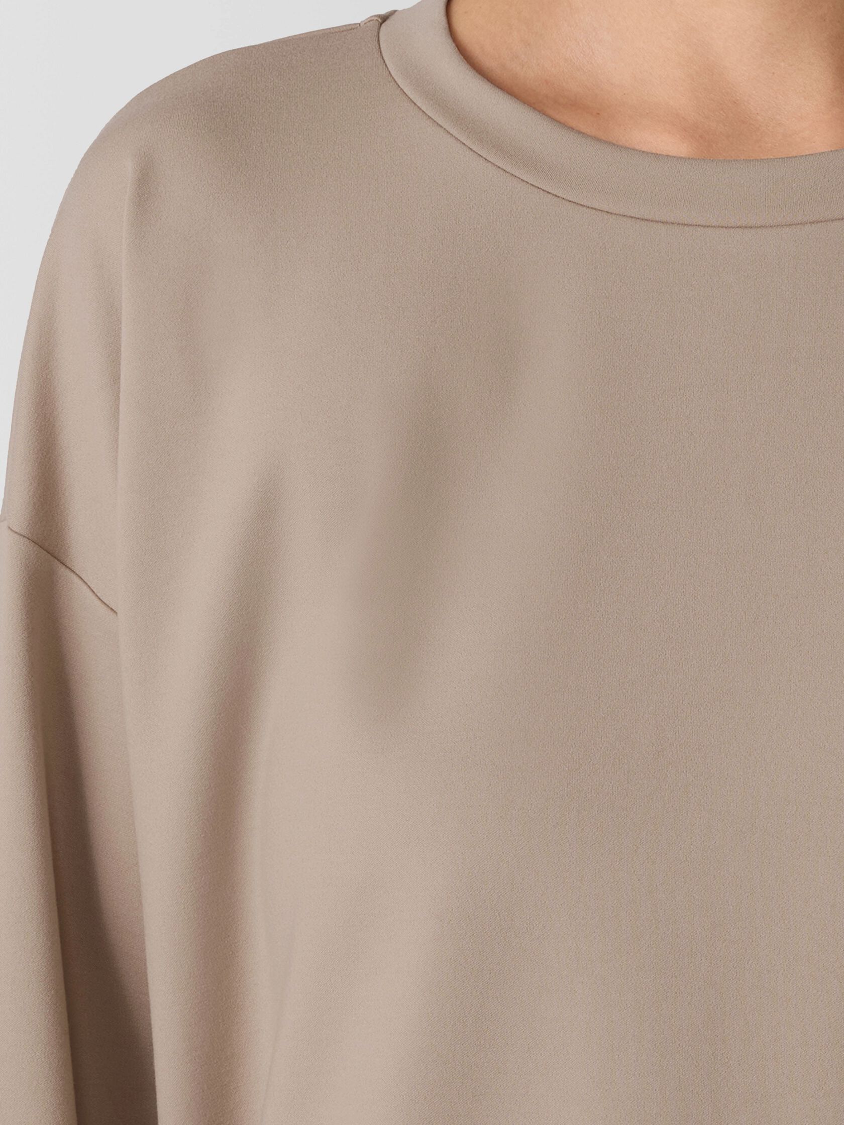 Lightweight Ponte Round Neck Top