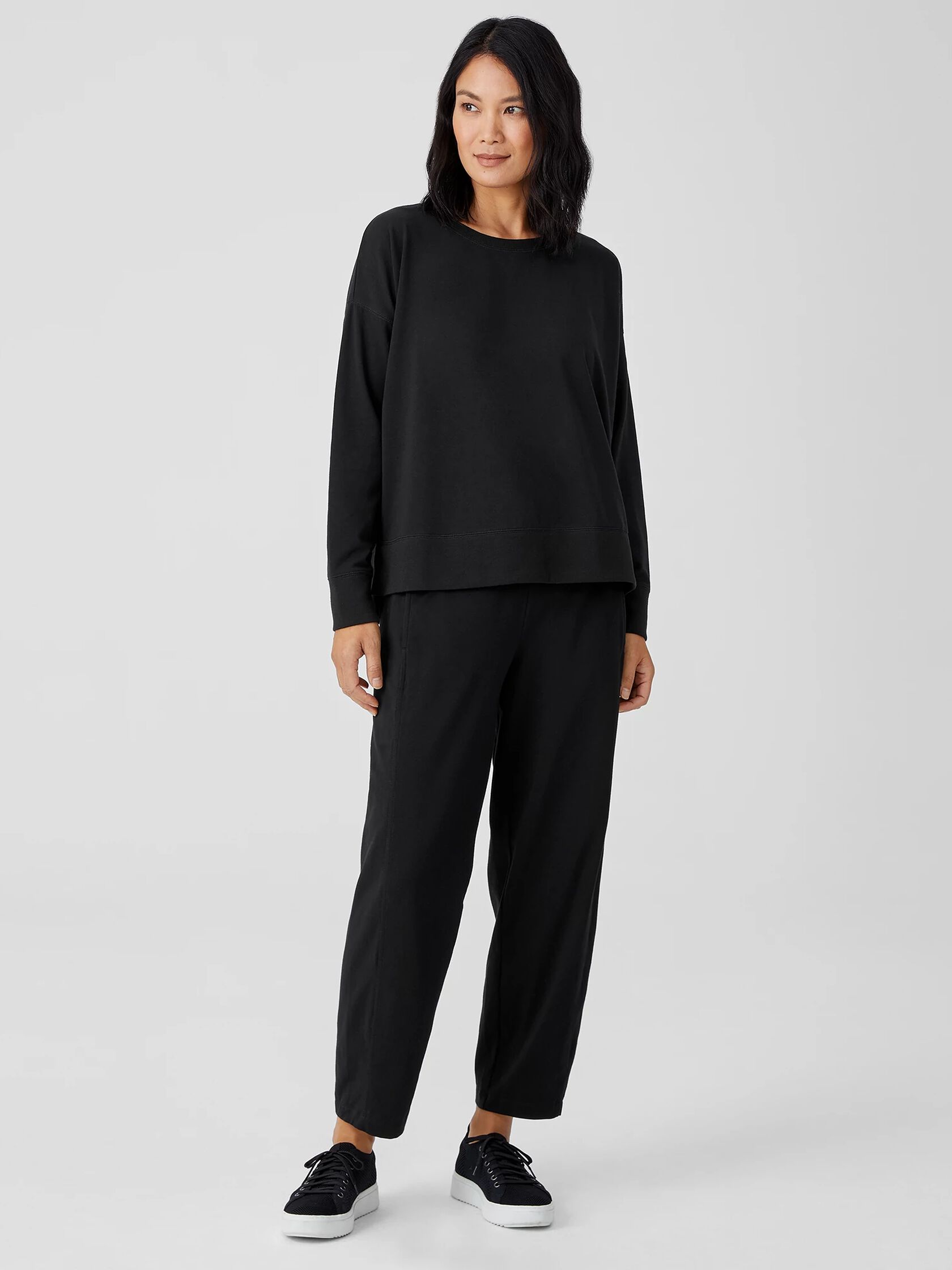Traceable Organic Cotton Jersey Crew NeckTop