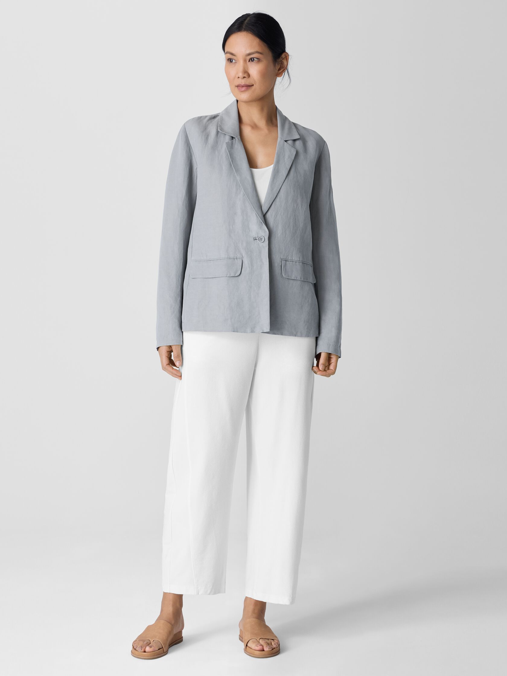 Washable Stretch Crepe Lantern Pant