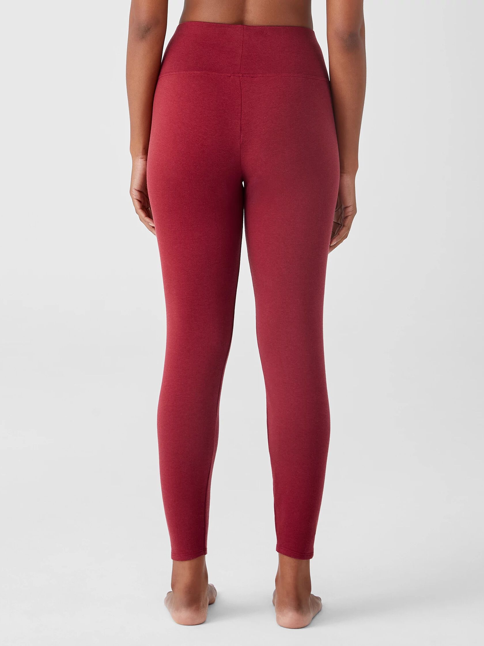 Cozy Brushed Terry High-Waisted Leggings