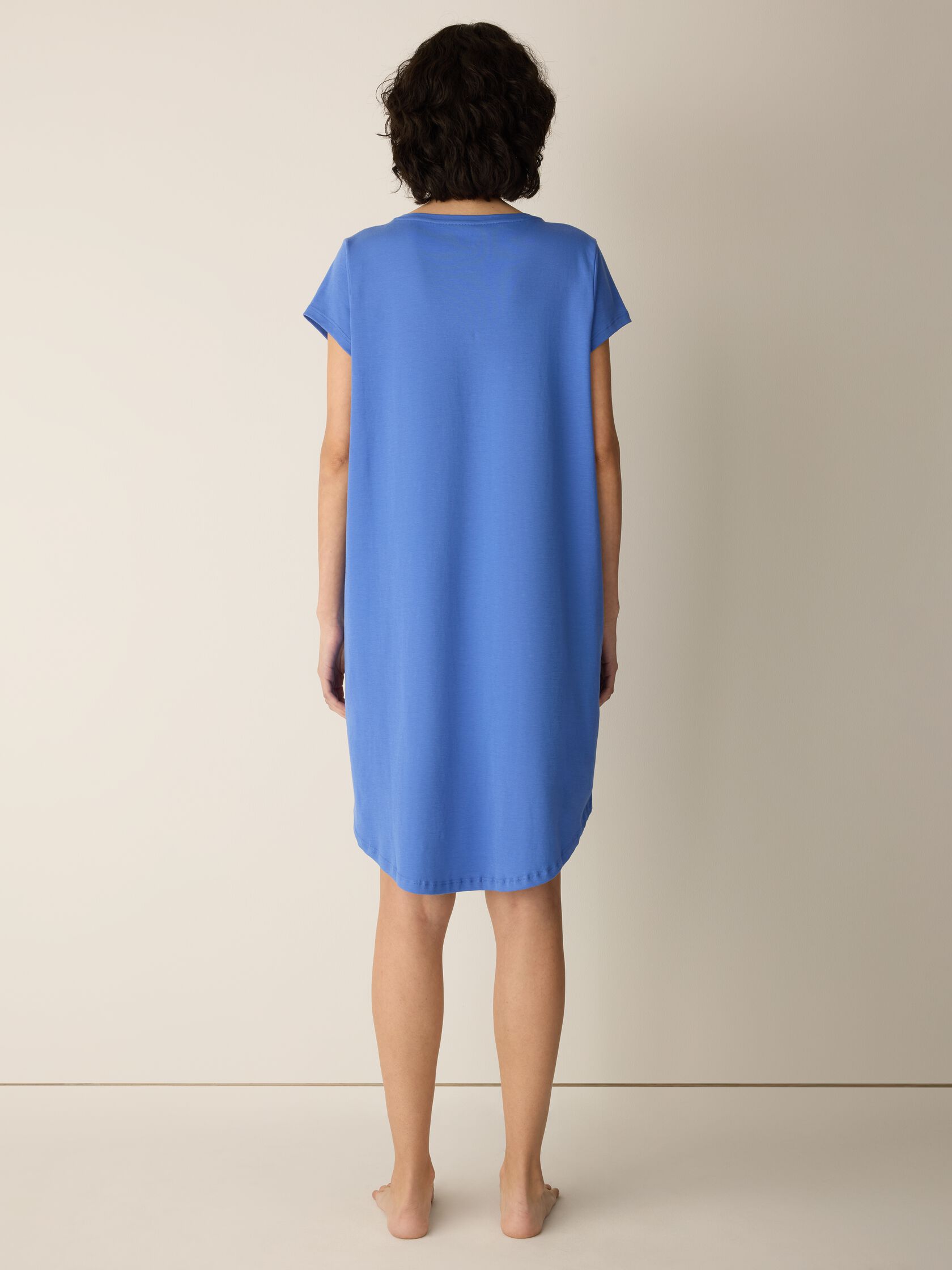 Organic Cotton Interlock Henley Sleep Dress