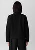 Lightweight Boiled Wool Stand Collar Jacket in Regenerative Wool