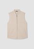 Textured Cotton Doubleknit Vest