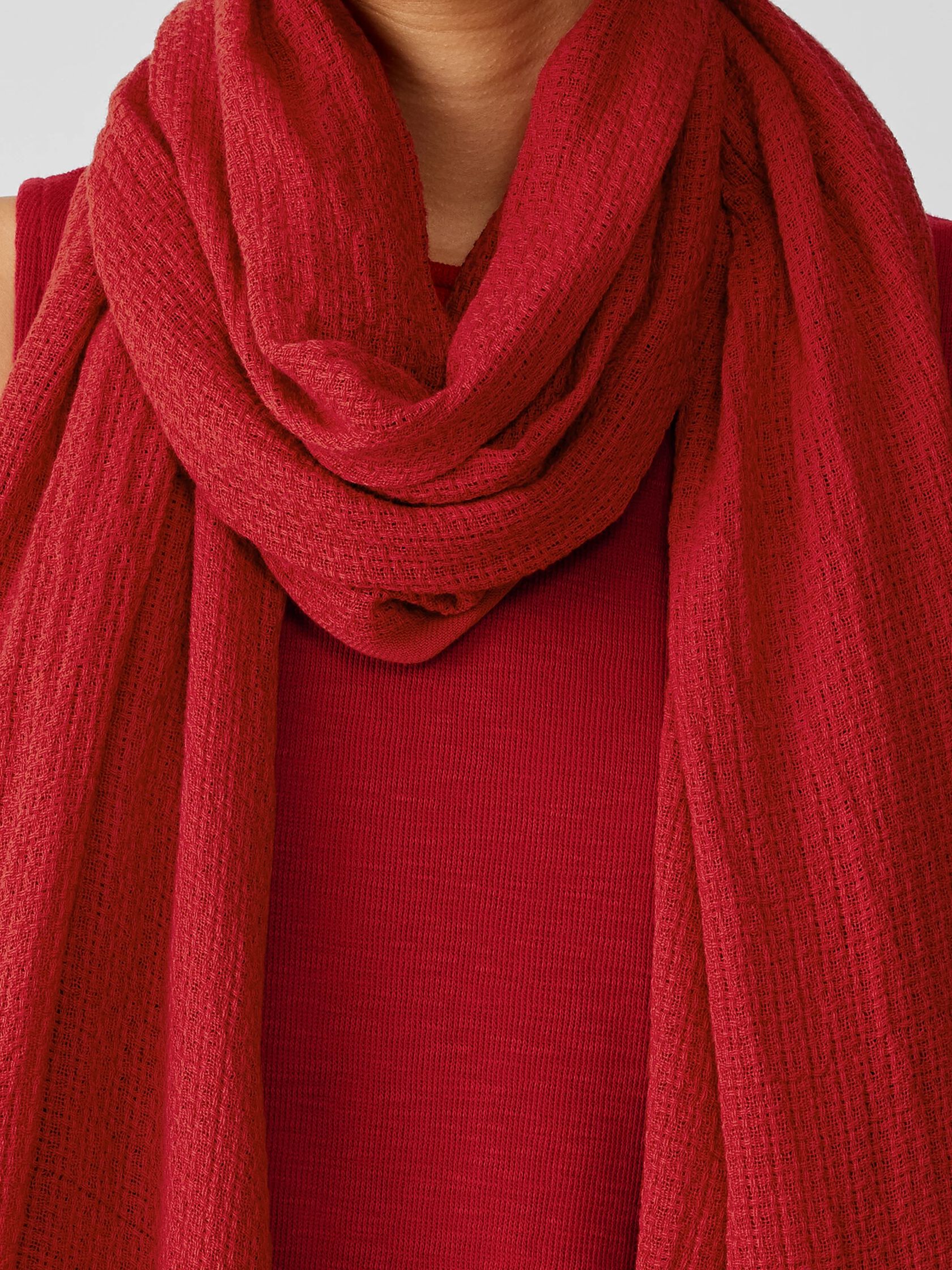 Organic Cotton Open Weave Scarf