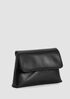 Sleek Italian Leather Convertible Clutch