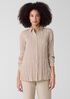 Crinkle Silk Habutai Classic Collar Shirt