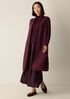 Lightweight Boiled Wool Shawl Collar Vest in Regenerative Wool