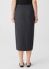 Washable Stretch Crepe Pencil Skirt
