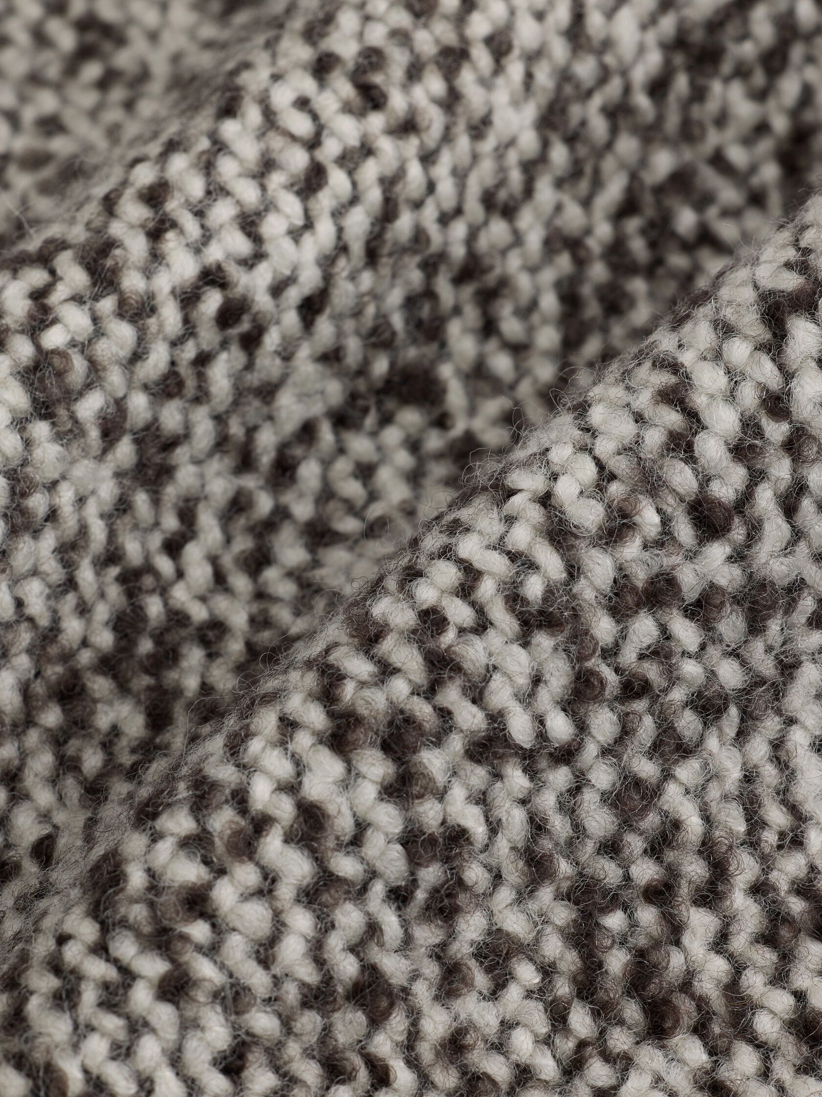 Marled Wool Tweed Classic Collar Jacket