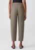 Organic Cotton Melange Crepe Lantern Pant