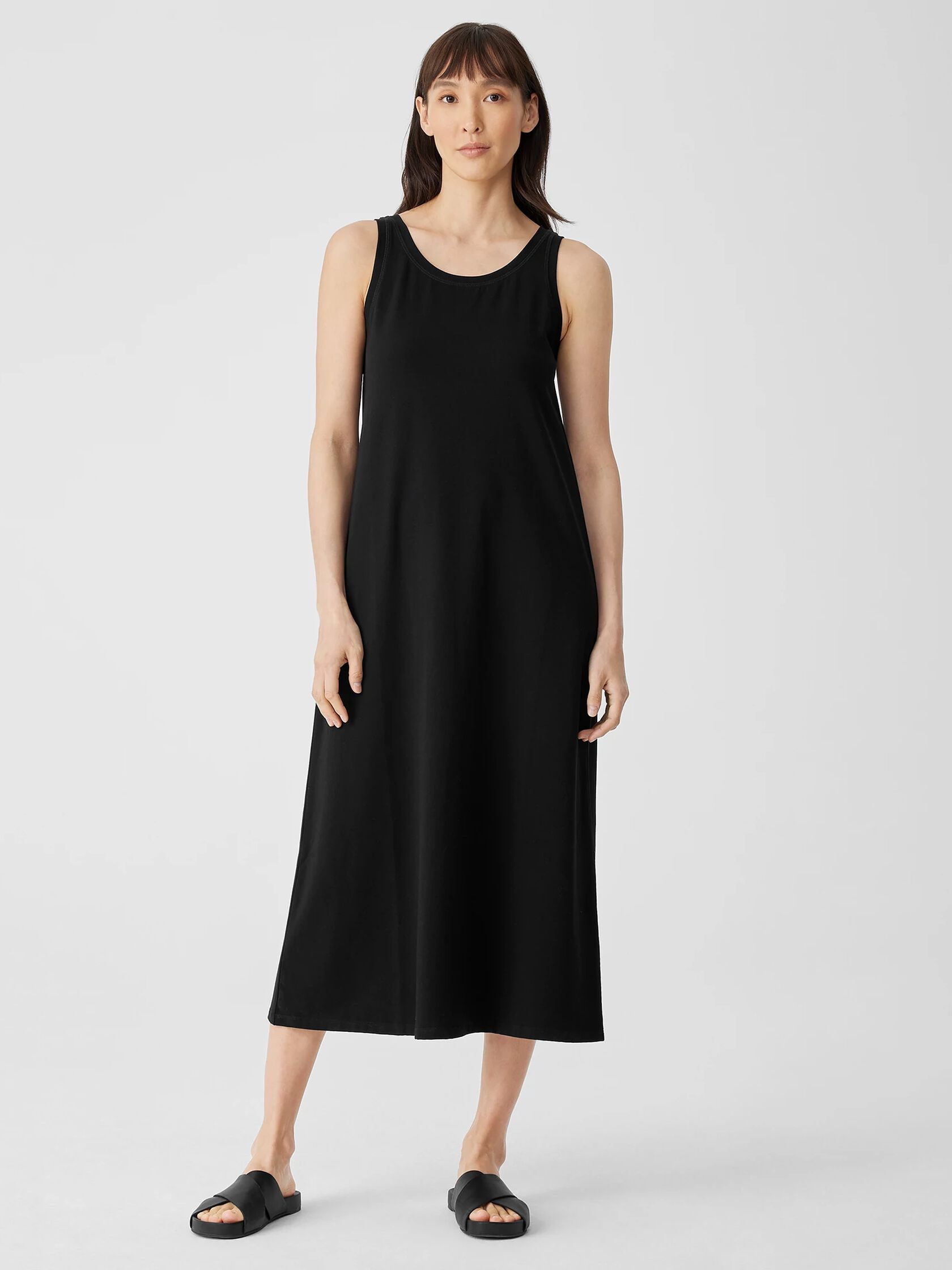 Pima Cotton Stretch Jersey Tank Dress