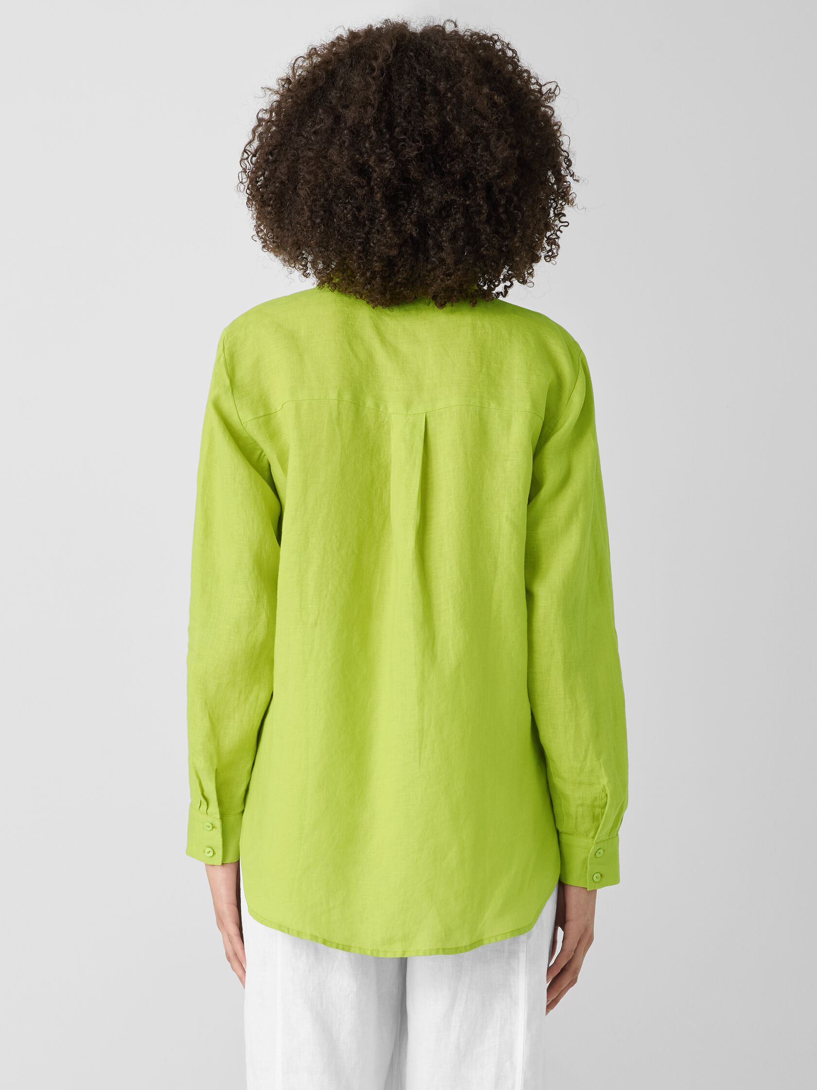 Organic Handkerchief Linen Classic Collar Shirt