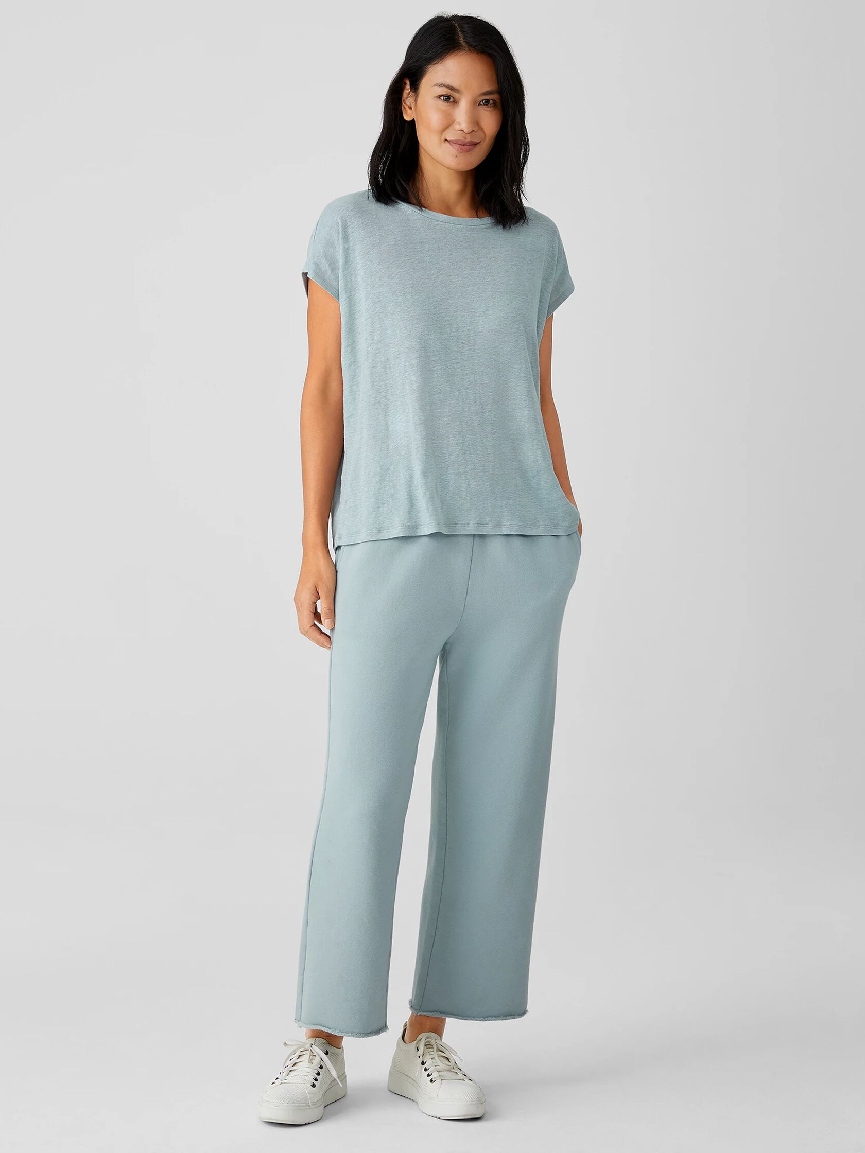 Organic Linen Jersey Square Top