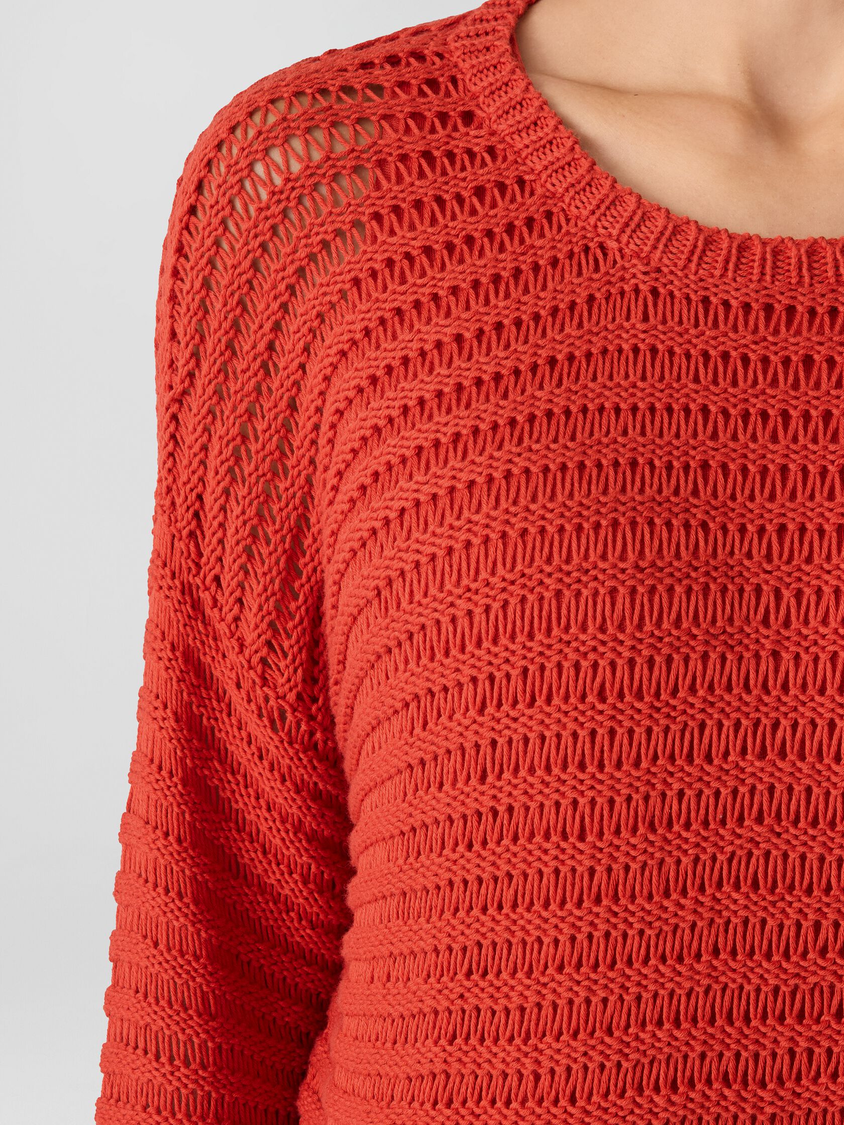 Peruvian Organic Cotton Cord Crew Neck Top