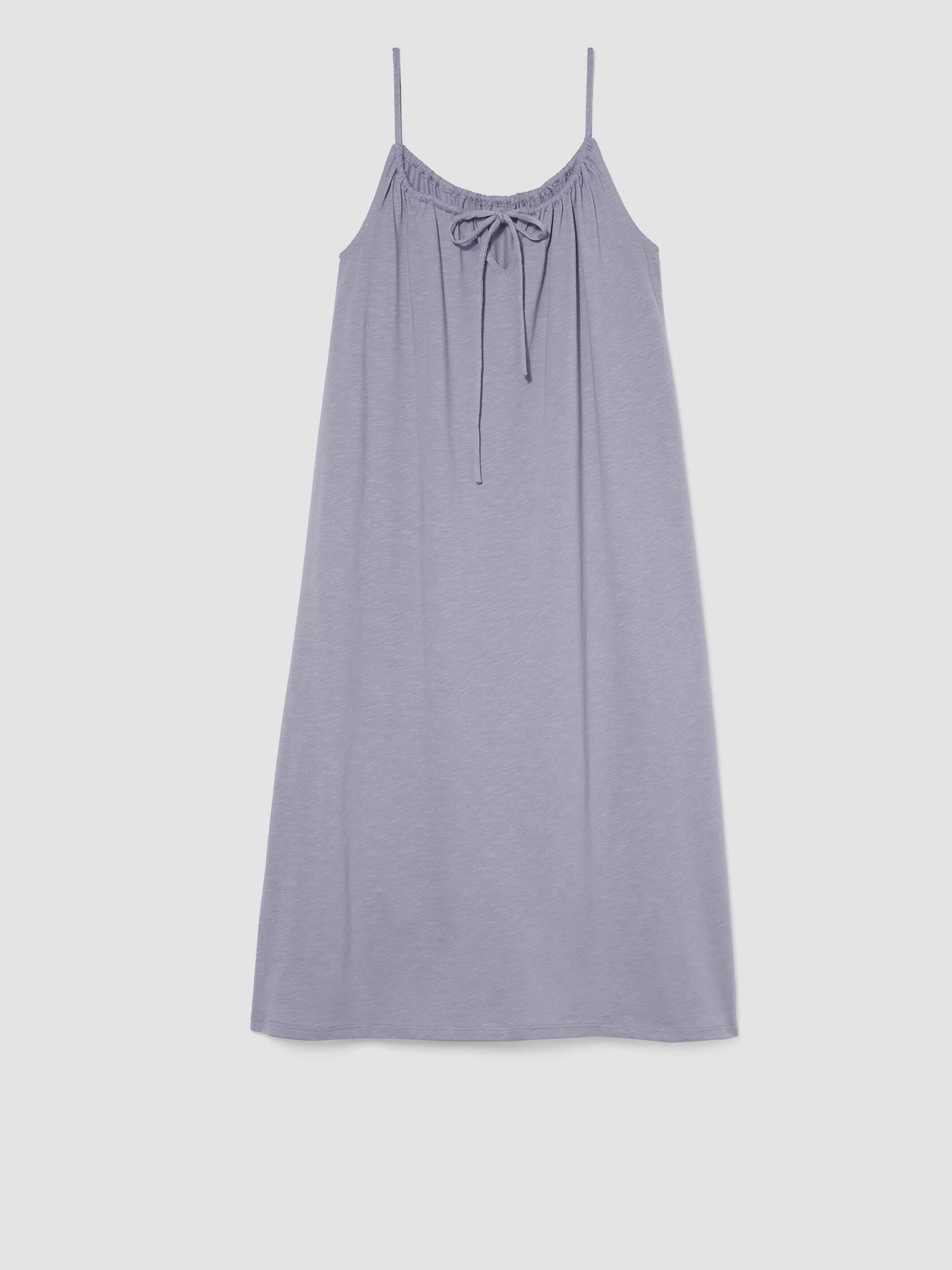 Slubby Organic Cotton Strappy Sleep Dress