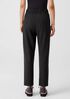 Soft Wool Flannel Pleated Tapered Pant