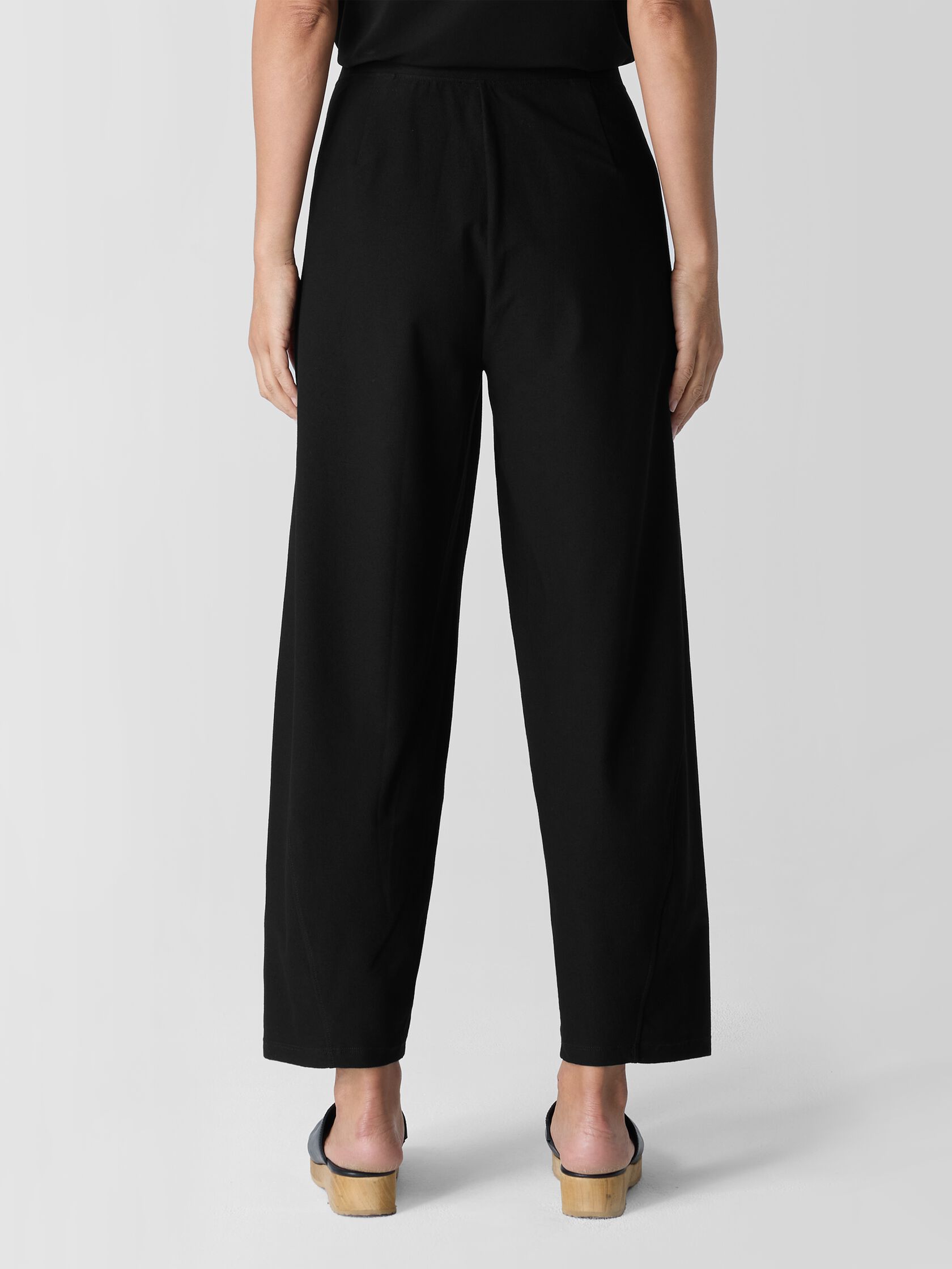 Washable Stretch Crepe Lantern Pant