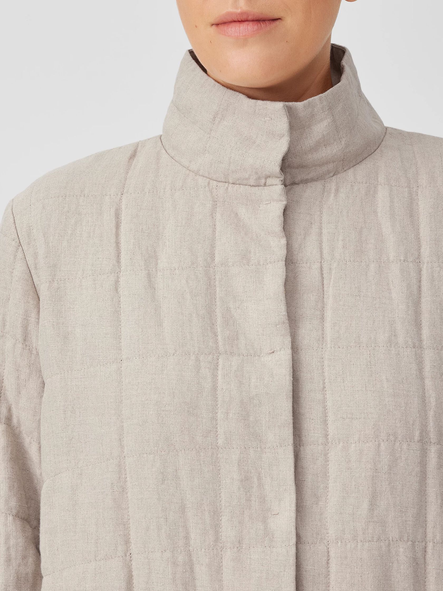 Organic Linen Quilted Jacket