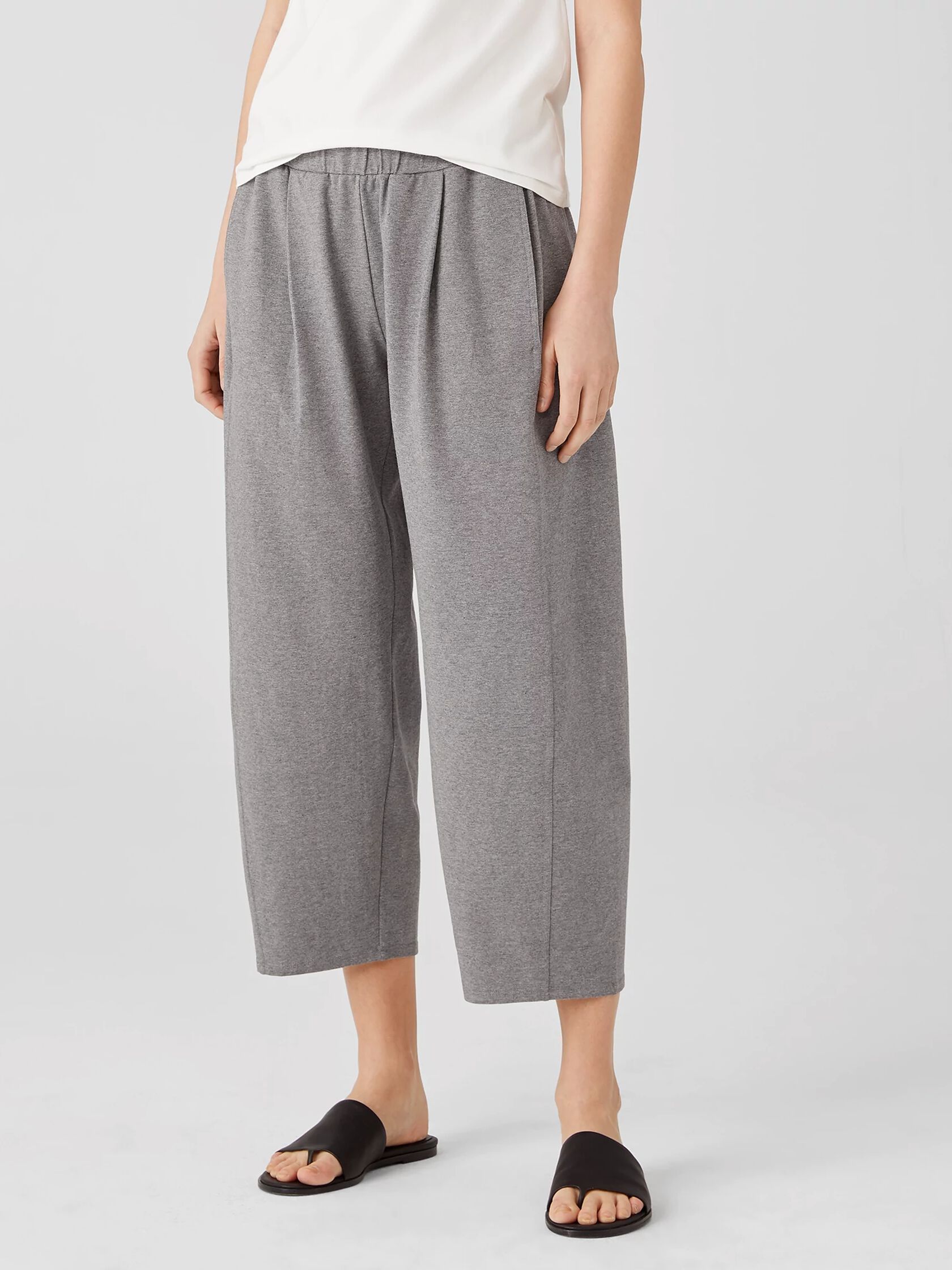 Heathered Organic Cotton Lantern Pant