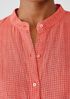 Puckered Organic Linen Short-Sleeve Shirt