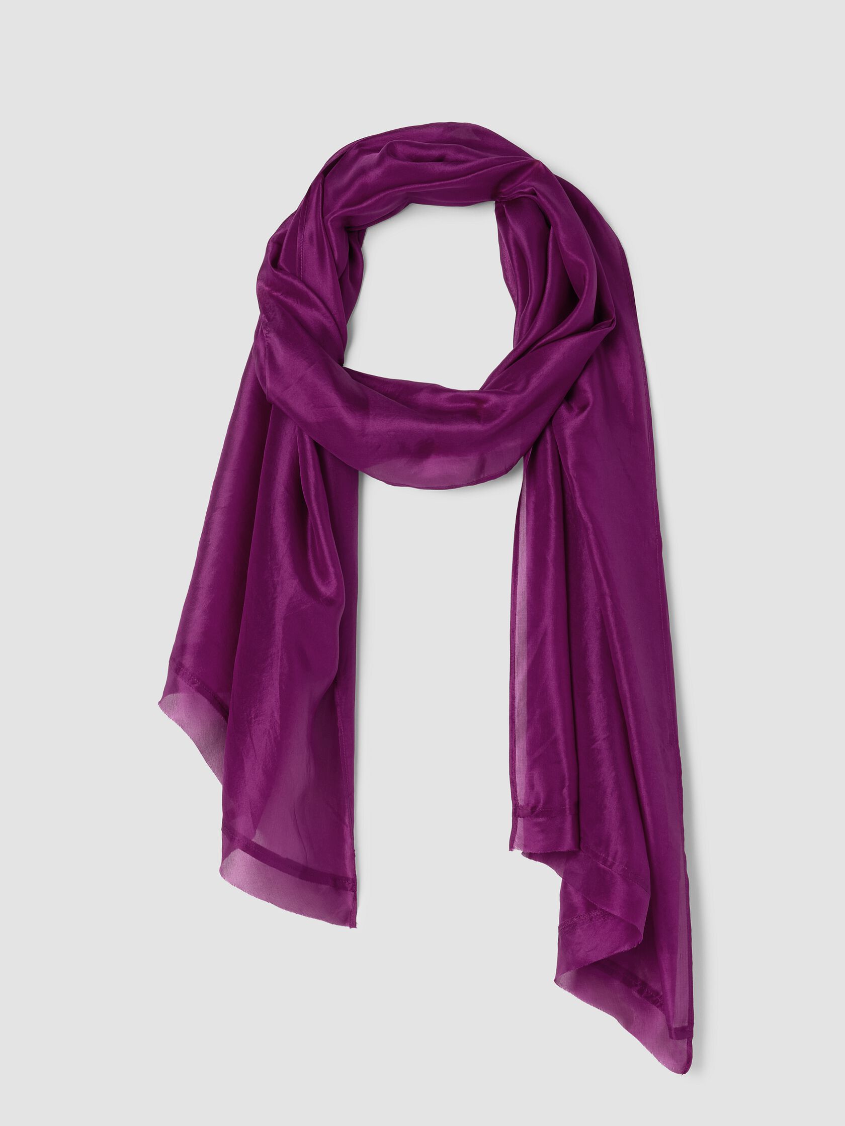 Washed Organic Silk Scarf