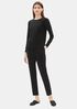 System Lightweight Viscose Jersey Crew Neck Top