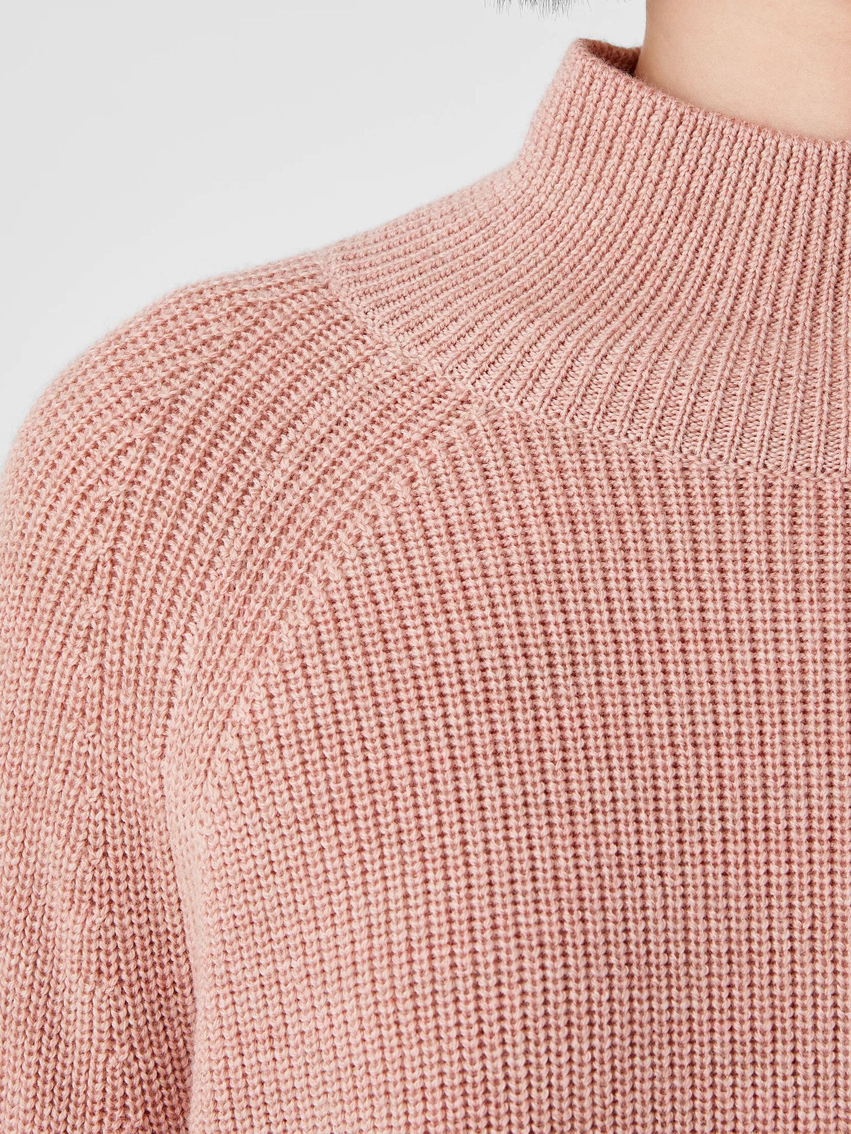 Merino Turtleneck Top in Responsible Wool