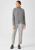 Recycled Cashmere Wool Funnel Neck Top