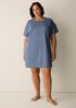 Organic Cotton Interlock Crew Neck Sleep Dress
