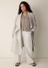 Light Cotton Nylon Drape Neck Coat