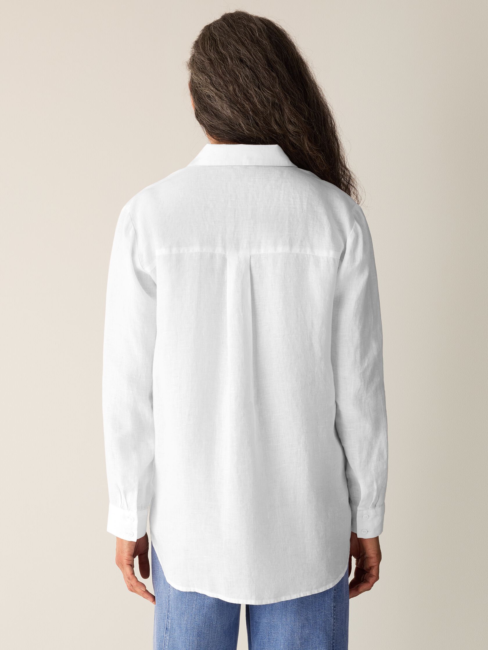 Organic Handkerchief Linen Classic Collar Shirt