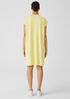 Pima Cotton Stretch Jersey V-Neck Dress