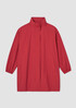 Light Cotton Nylon Stand Collar Long Coat