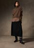 Felted Wool Jersey Lantern Skirt in Regenerative Wool