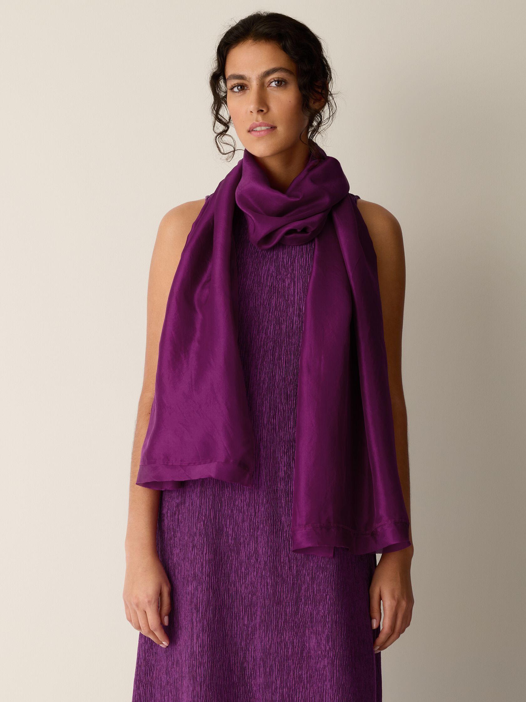 Washed Organic Silk Scarf