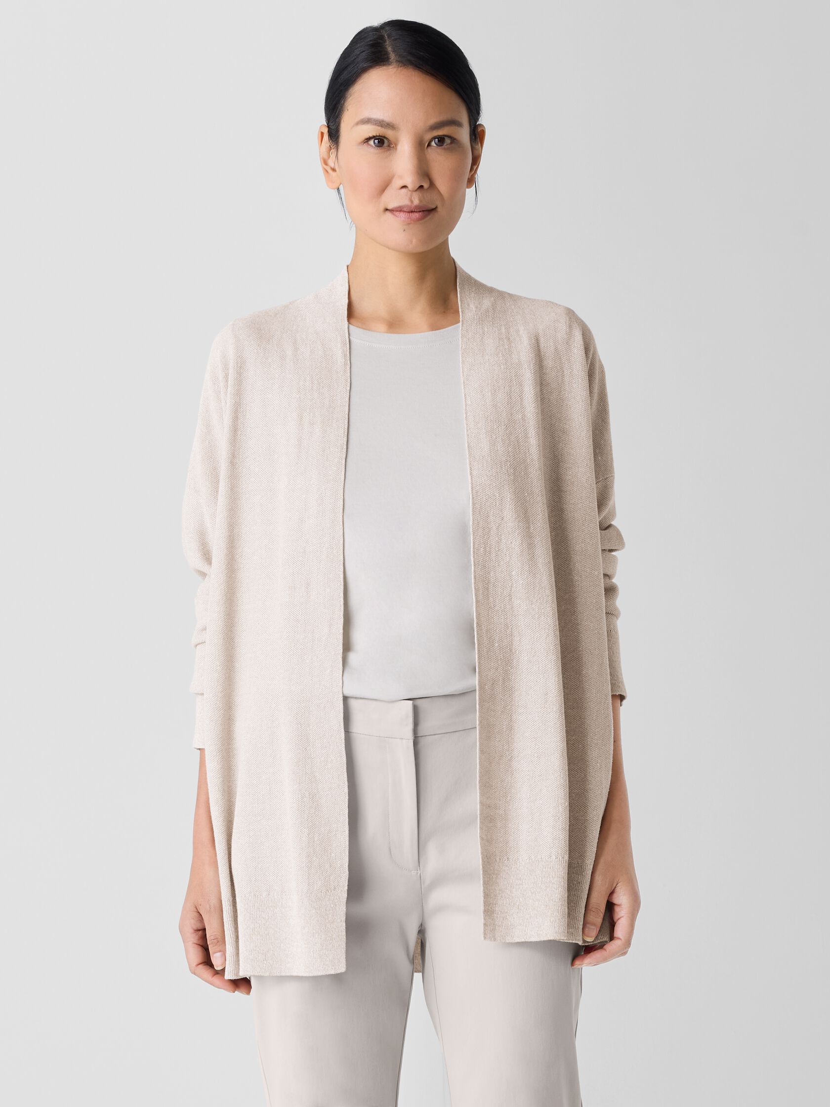 Product image for Organic Linen Cotton Long Cardigan