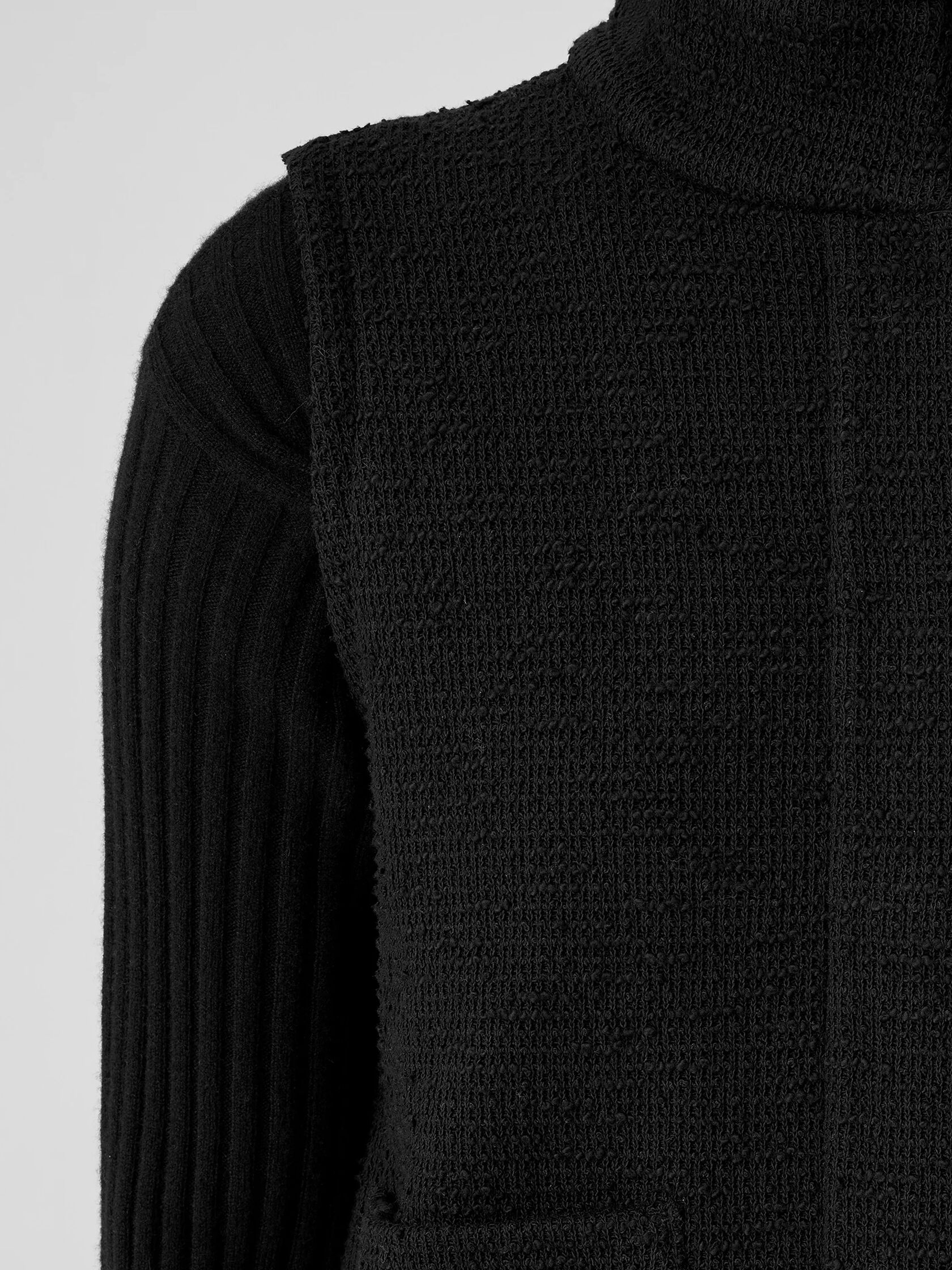 Cotton Boucle Knit Vest