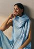 Striped Organic Linen Scarf
